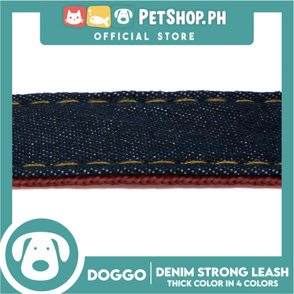 Doggo Strong Leash Denim Design Extra Small (Black) Leash for Your Dog