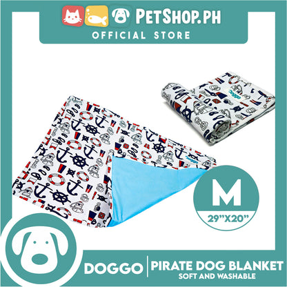 Doggo Blanket Pirate Design (Medium) Soft And Washable Blanket for Dogs