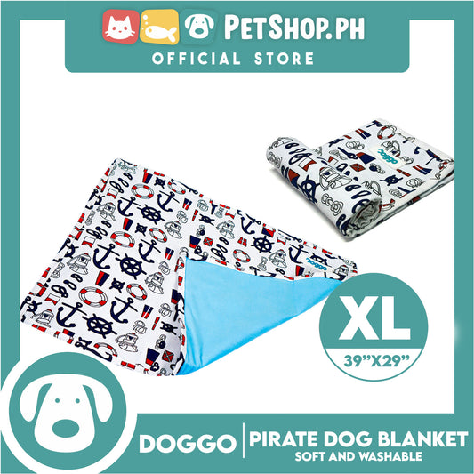 Doggo Blanket Pirate Design (Extra Large) Soft And Washable Blanket for Dogs