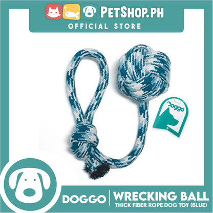 Doggo Wrecking Ball Large Size (Blue) Ultra Fiber Dog Toy
