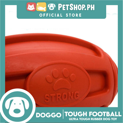 Doggo Tough Football Design (Red) Dog Toy Pet Toy for Adult