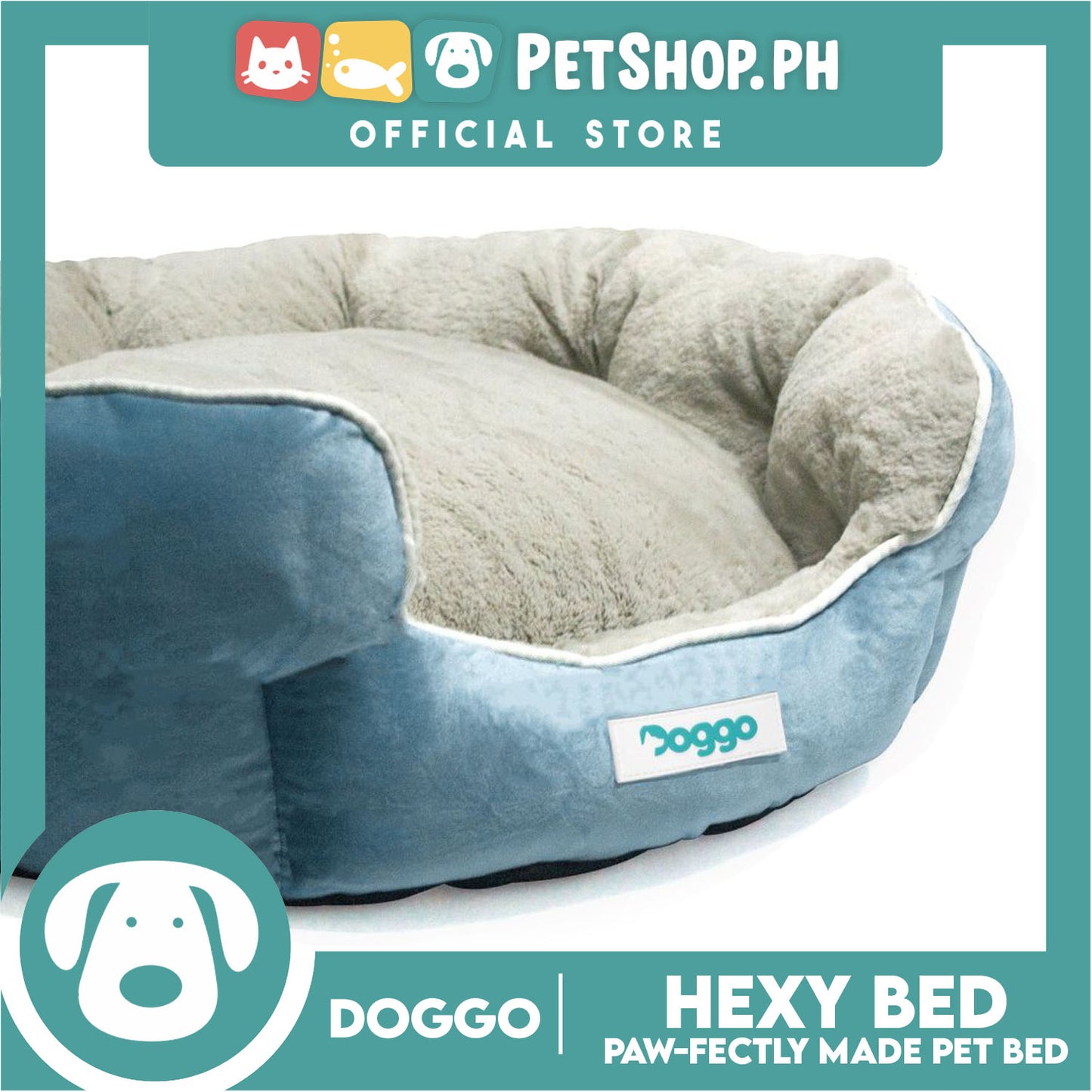 Doggo Hexy Bed (Large) Comfortable Dog Bed