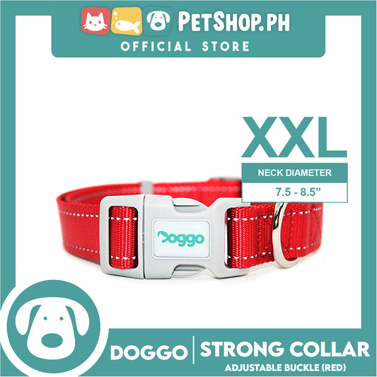 Doggo Strong Collar XXL Size (Red) Soft And Durable Collar for Your Dog