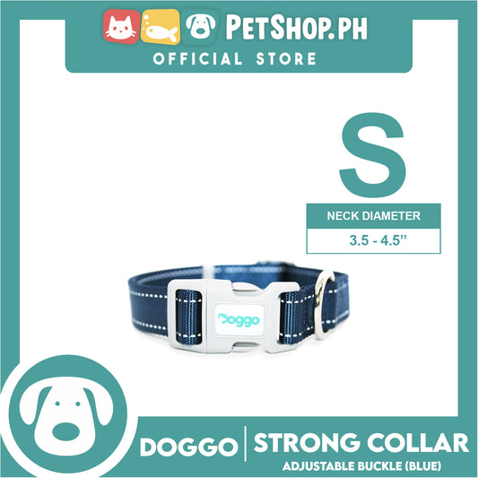 Doggo Strong Collar Small Size (Blue) Soft And Durable Collar for Your Dog