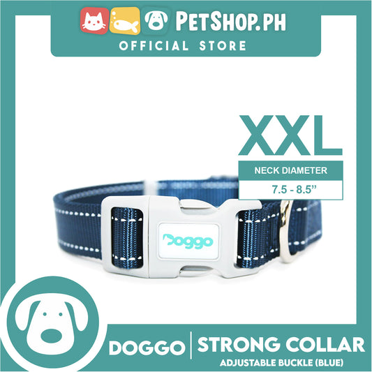 Doggo Strong Collar XXL Size (Blue) Soft And Durable Collar for Your Dog