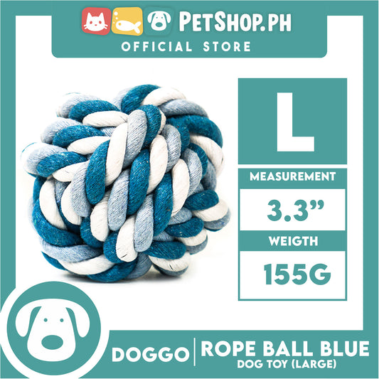 Doggo Rope Ball Large Size (Blue) Perfect Toy for Dog