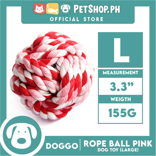 Doggo Rope Ball Large Size (Pink) Perfect Toy for Dog