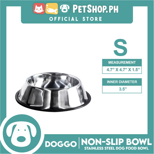 Doggo Non-Slip Bowl (Small) Durable Stainless Pet Feeding Bowl