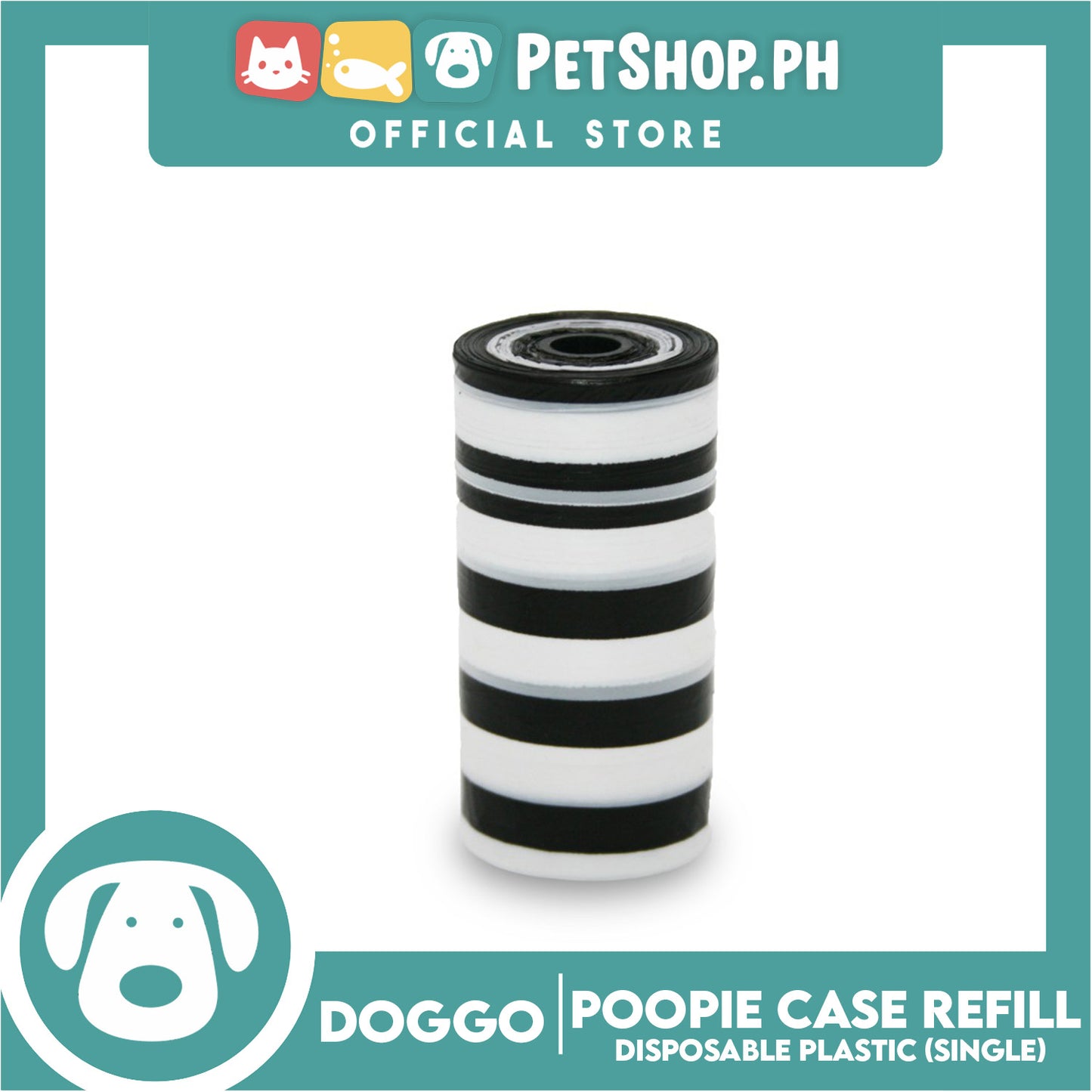 Doggo Poopie Case Refill (Single) Pet Poo Refill Plastic