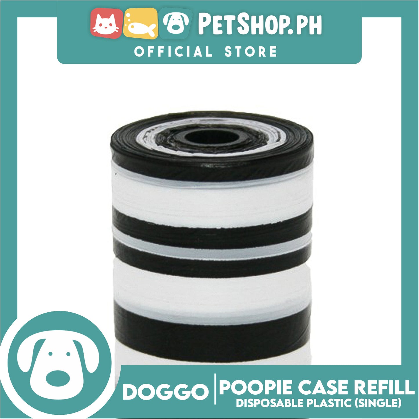 Doggo Poopie Case Refill (Single) Pet Poo Refill Plastic