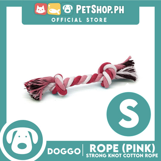 Doggo Rope Thick Fiber 4.5' ' Small Size (Pink) Perfect Toy for Dog