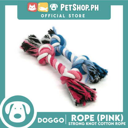 Doggo Rope Thick Fiber 11'' Large Size (Pink) Perfect Toy for Dog