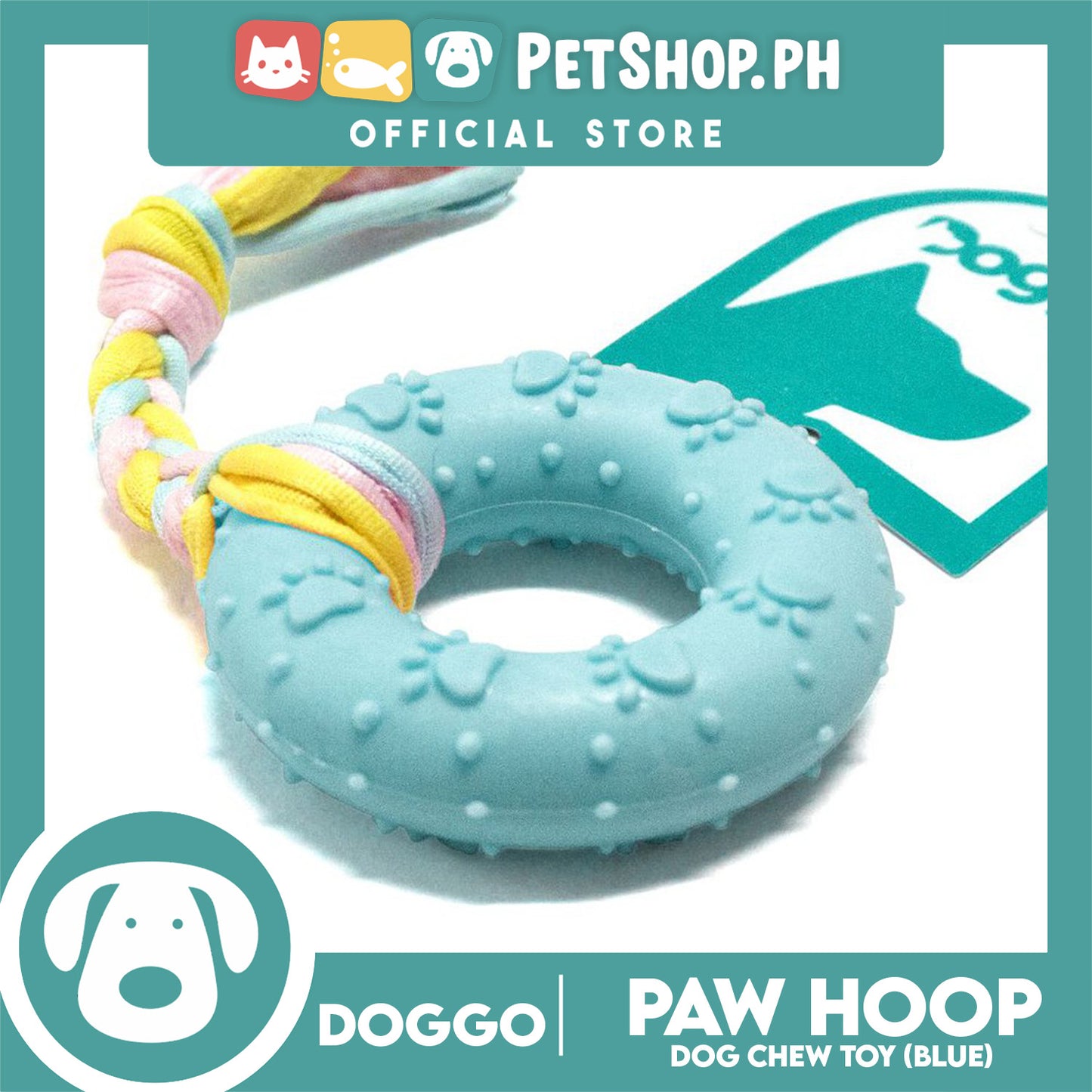 Doggo Paw Hoop (Blue) Toy for Dog