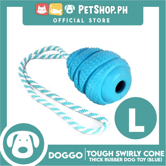 Doggo Tough Swirly Cone Design Blue (Large)