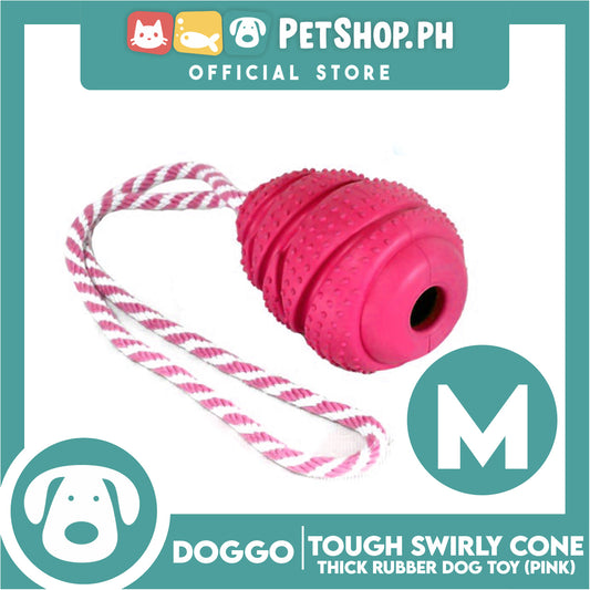 Doggo Tough Swirly Cone Design Pink (Medium)