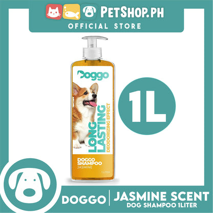 Doggo Shampoo Long Lasting Deodorizing Effect 1 Liter (Jasmine) Shampoo for Your Pet