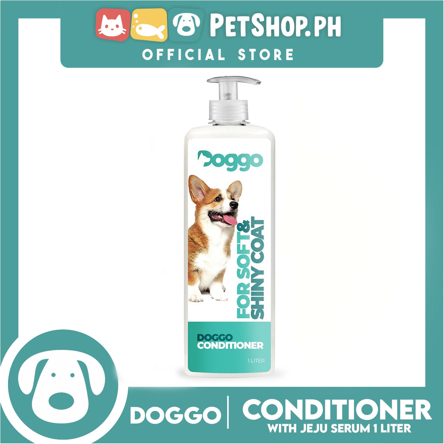 Doggo Conditioner With Jeju Serum Long Lasting Deodorizing Effect 1 Liter Conditioner for Your Pet