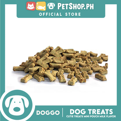 Doggo Dog Cutie Treats Mini Pouch 75 grams, 25 pcs. (Milk Flavor) Mini Pouch Treats for Your Dog