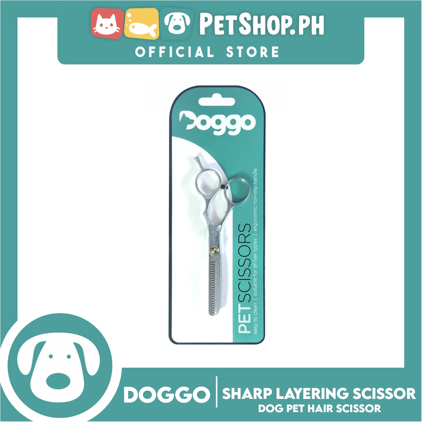 Doggo Dog Pet Layering Hair Scissor Dog Hair Grooming Tools