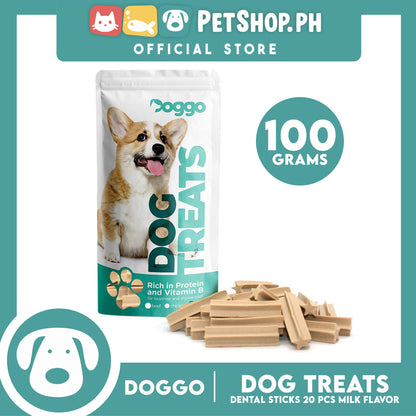 Doggo Dog Treats Dental Sticks 20 pcs. (Milk Flavor) Dental Treats for Your Dog