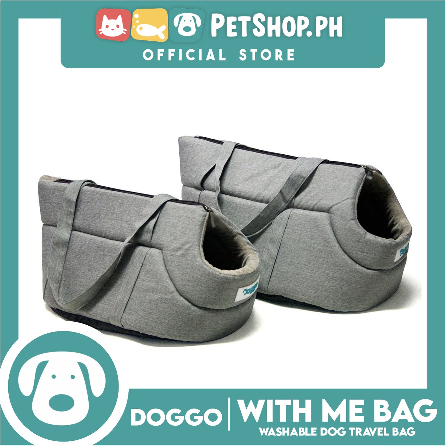 Doggo with me Bag Breathable Head-Out Dog Travel Carrier Bag (Large)