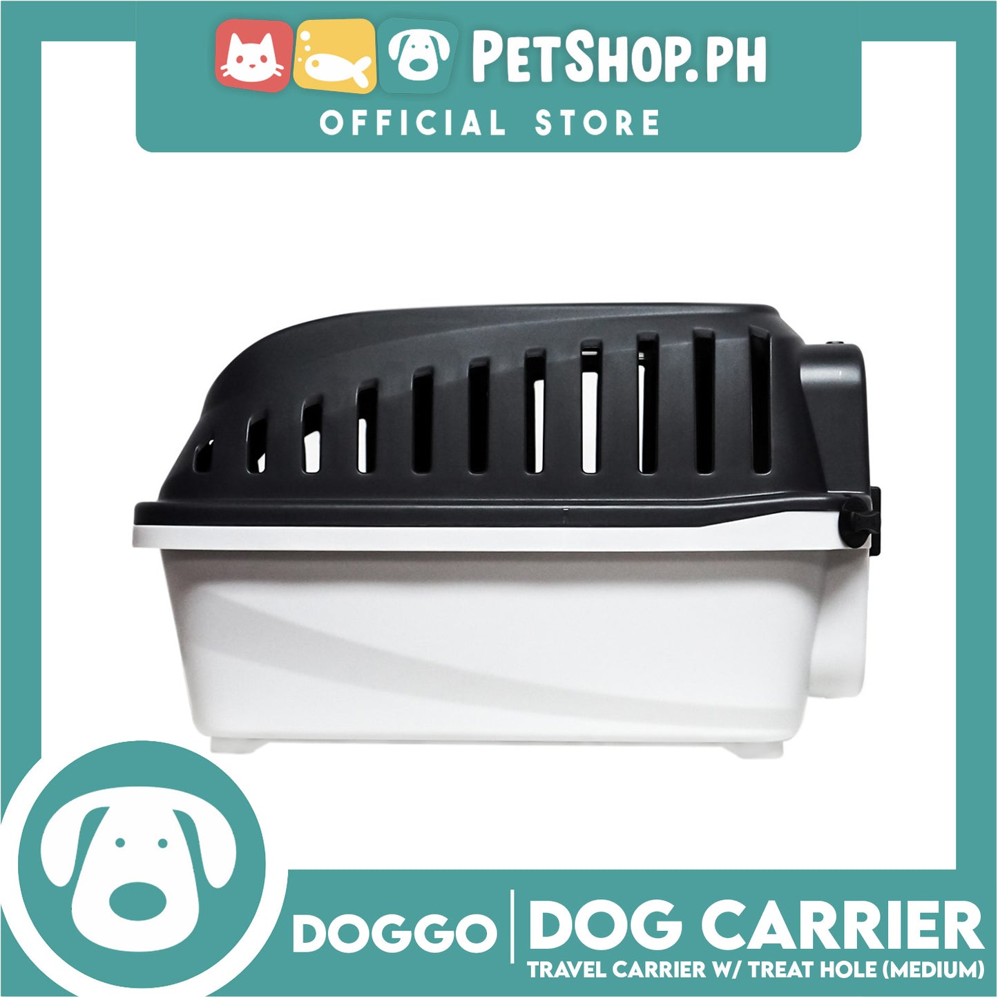 Doggo Dog Travel Carrier with Treat Hole (Medium)