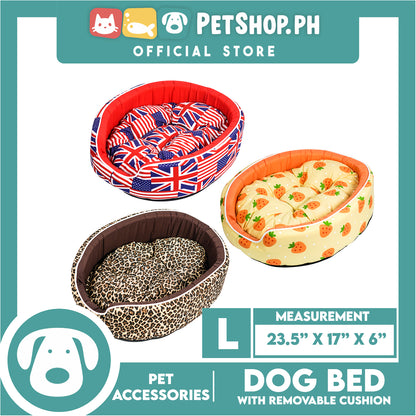 Pet Dog Bed (Large) Washable Comfortable Warm Bed For Pets Dog Puppy Pet with Removable Cushion