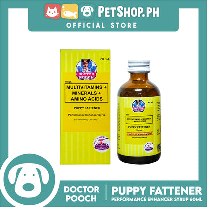 Doctor Pooch Multivitamins And Minerals, Amino Acids Syrup Puppy Fattener 60ml