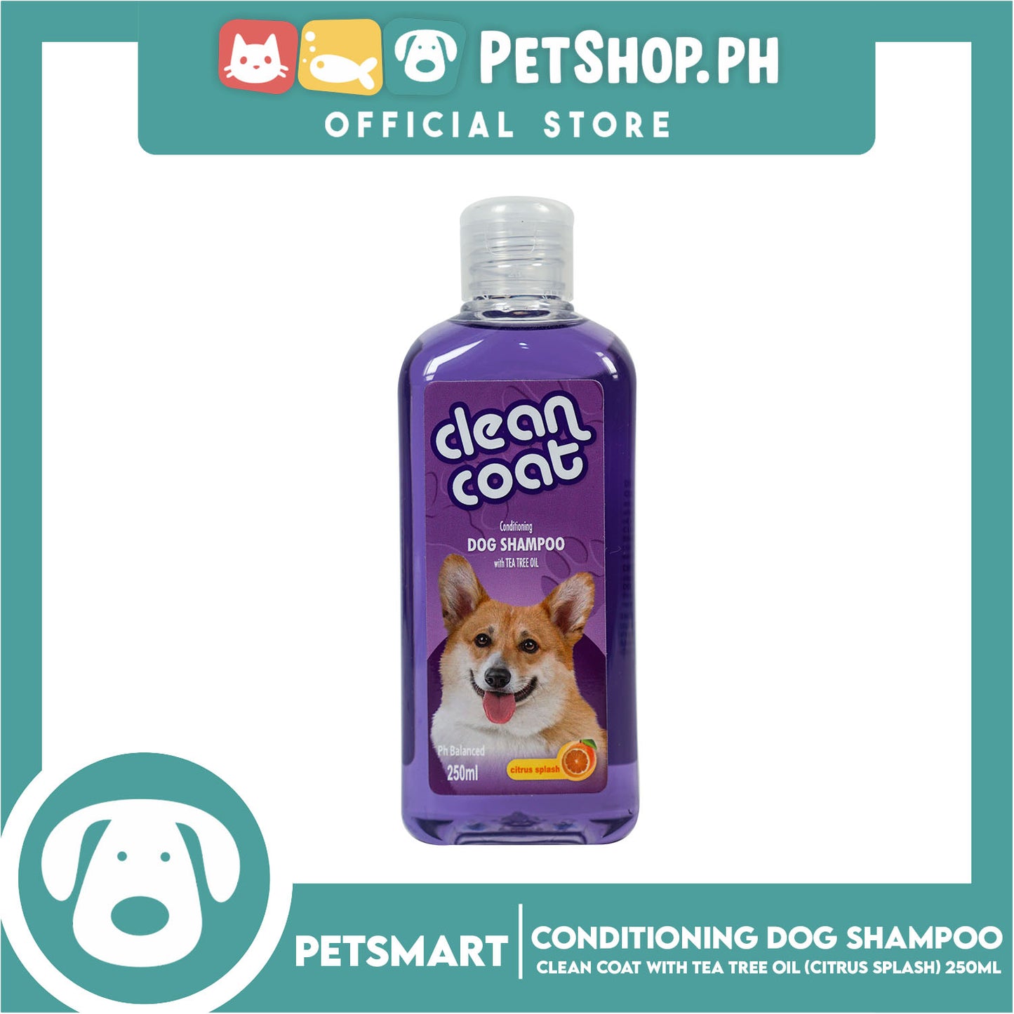 Clean Coat Conditioning With Tea Tree Oil 250ml (Citrus Splash) Dog Shampoo