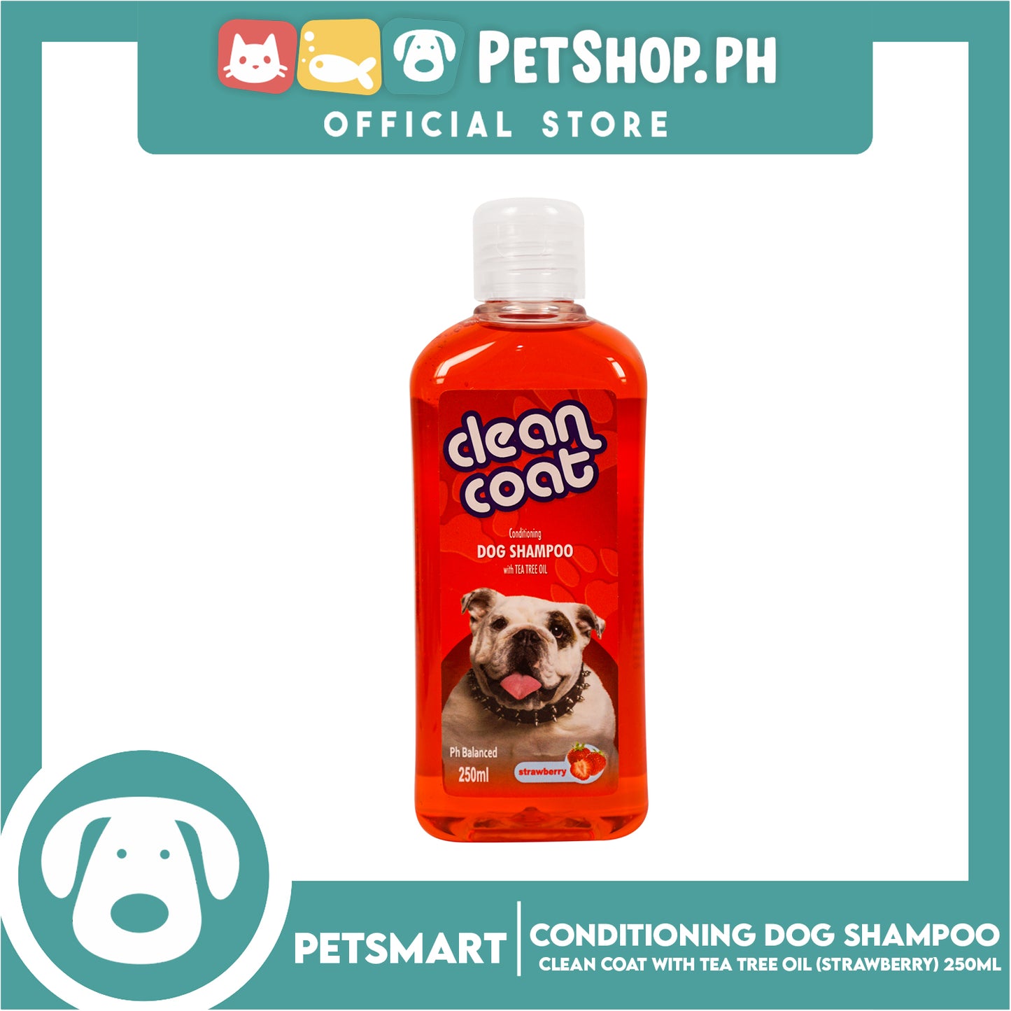 Clean Coat Conditioning With Tea Tree Oil 250ml (Strawberry) Dog Shampoo