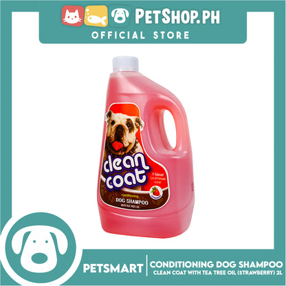 Clean Coat Conditioning With Tea Tree Oil 2 Liters (Strawberry) Dog Shampoo