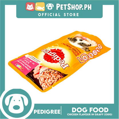 24pcs Pedigree Puppy Chicken Chunks Flavor in Gravy 130g Dog Wet Food