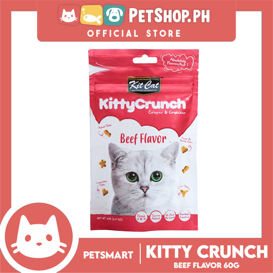 Kit Cat Kitty Crunch Beef Flavor 60g Cat Food