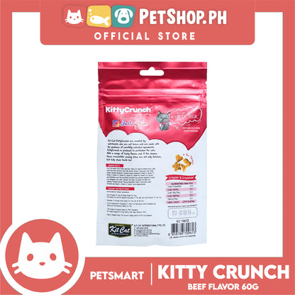 Kit Cat Kitty Crunch Beef Flavor 60g Cat Food