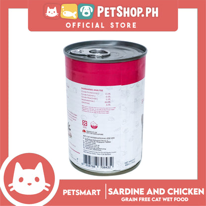 Kit Cat Wild Caught Sardine with Chicken 400g Canned Cat Food