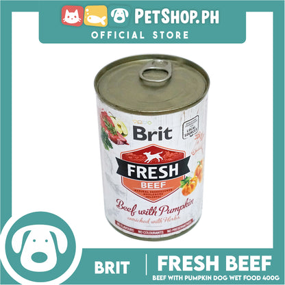 Brit Fresh Beef with Pumpkin Enriched with Herbs 400g Dog Wet Food