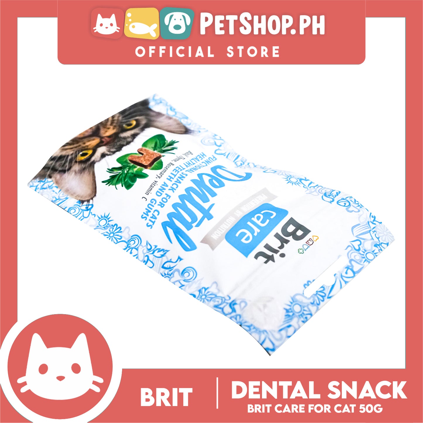Brit Care Functional Semi-Moist Snack Dental 50g Cat Treats