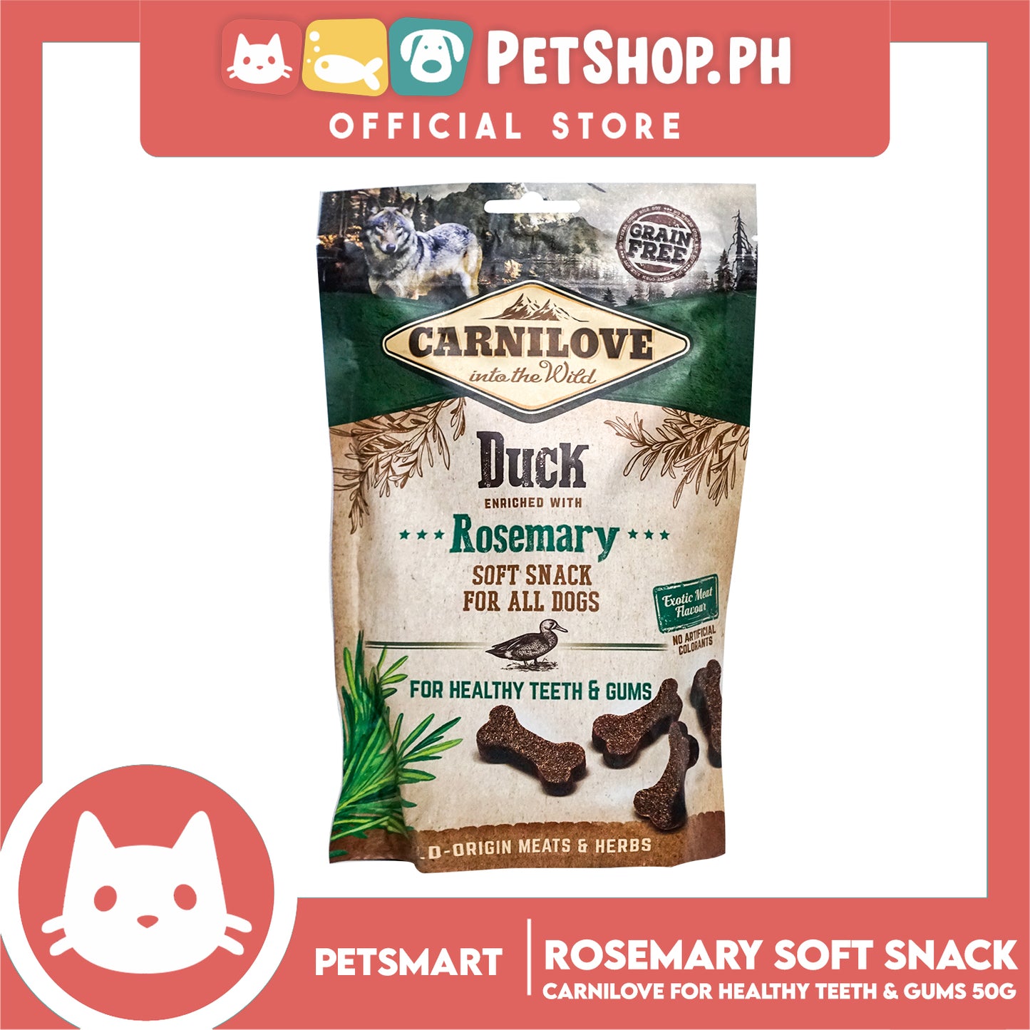 Carnilove Soft Snack Duck with Rosemary 200g Dog Treats