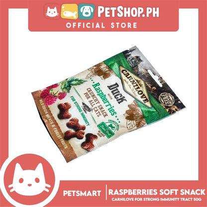 Cat Crunchy Snack Duck with Raspberries 50g Cat Treats