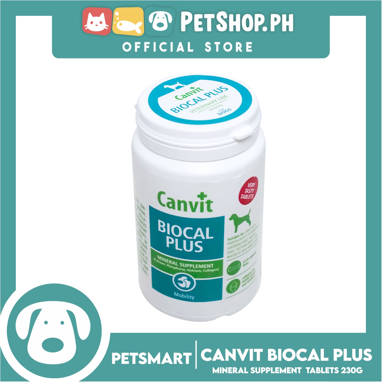 Canvit Biocal Plus For Dogs 230g Dog Mineral Supplement