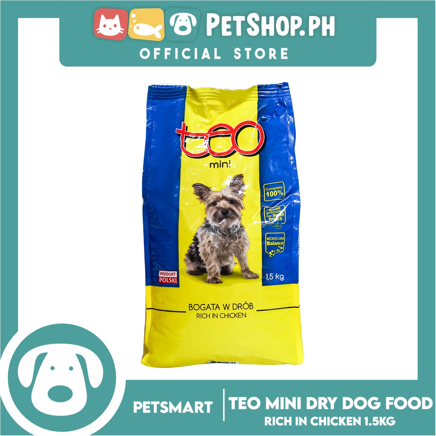 Teo Mini Rich in Chicken 1.5kg Dry Dog Food