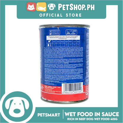 Teo Dog Can Rich in Beef 415g Dog Wet Food