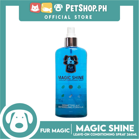 Fur Magic Magic Shine Leave-On Conditioning Spray Dematting and Detangling Formula 268ml Dog Coat