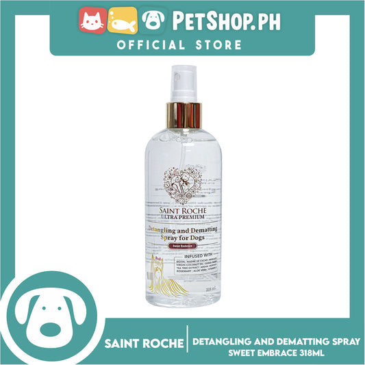 Saint Roche Ultra Premium Detangling and Dematting Spray for Dogs 318ml (Sweet Embrace) Dogs Fur and Coat