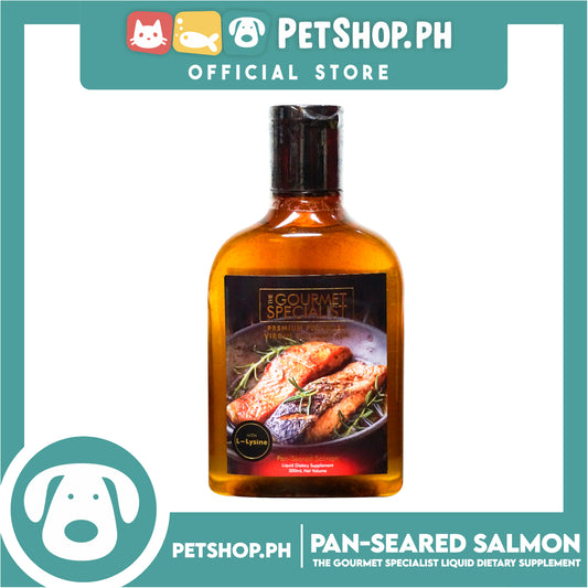 The Gourmet Specialist Premium Flavored Virgin Coconut Oil With L-Lysine for Animals 300ml (Pan-Seared Salmon)