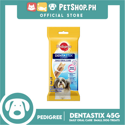 Pedigree Dentastix Mono 3s Small 5-10kg Daily Oral Care 45g Dog Treats