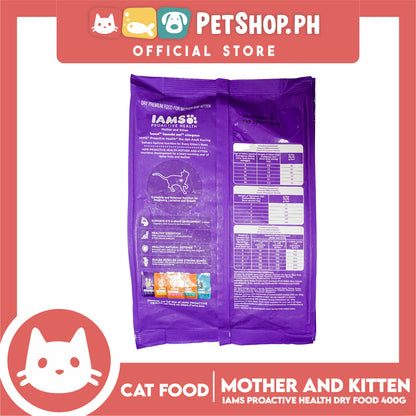 IAMS Proactive Health Mother and Kitten 400g for 2-12 months Dry Cat Food