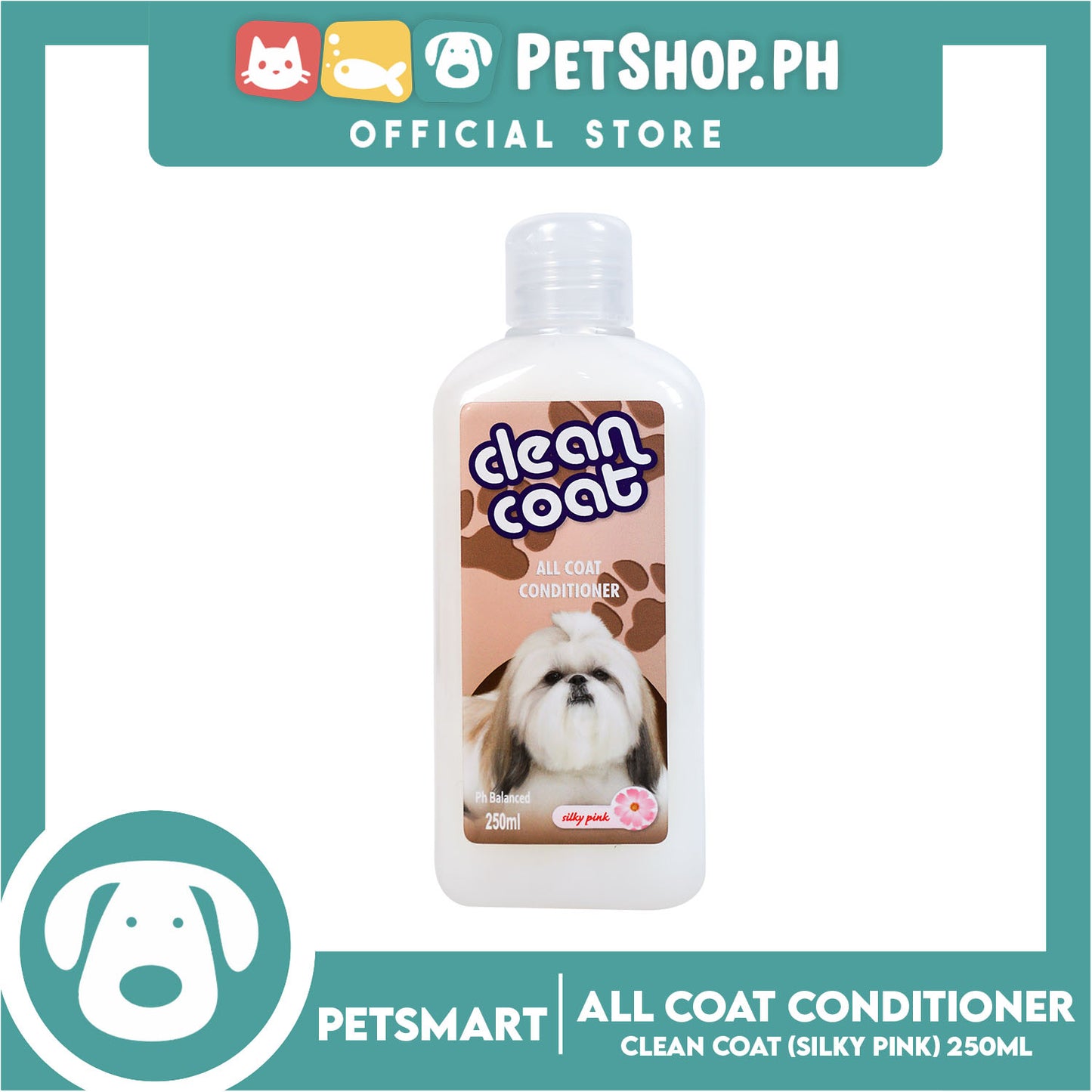 Clean Coat All Coat Conditioner 250ml (Silky Pink) Dog Conditioner