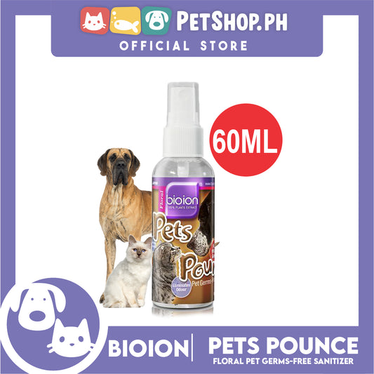 Bio Ion Pet Pounce Floral 60ml Pet Germs-Free Sanitizer