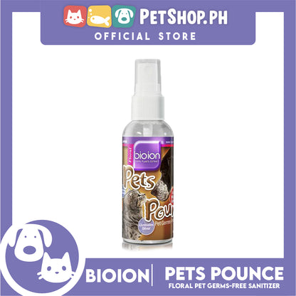 Bio Ion Pet Pounce Floral 60ml Pet Germs-Free Sanitizer